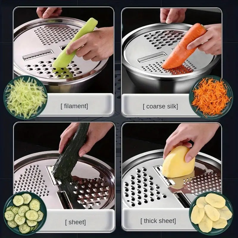 SteelPro Nest Set Multifuncțional 3-în-1 pentru Bucătărie