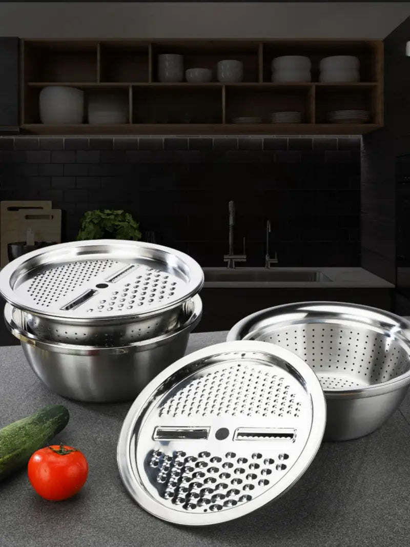 SteelPro Nest Set Multifuncțional 3-în-1 pentru Bucătărie