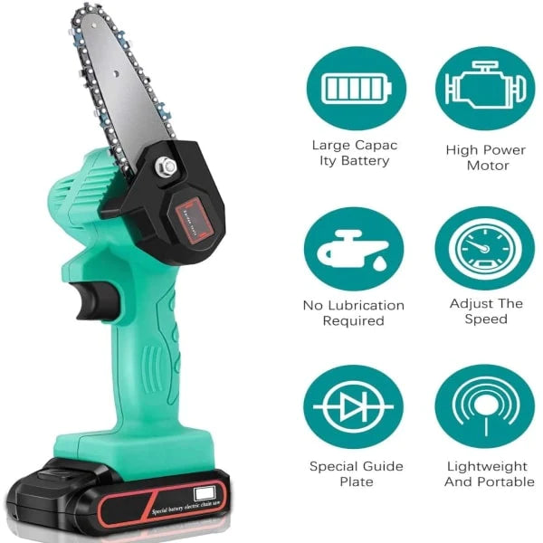 Mini fierastrau electric cu 2 acumulatori, 24V, lama de 10 cm!