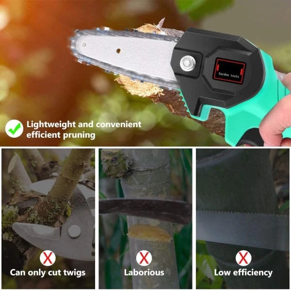 Mini fierastrau electric cu 2 acumulatori, 24V, lama de 10 cm!