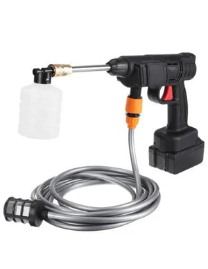 Aparat de spalat cu presiune fara fir ( portabil ), 500W, 2 Baterii 48V, 8L/min, 30 bar, negru, accesorii si valiza inclusa, Negru
