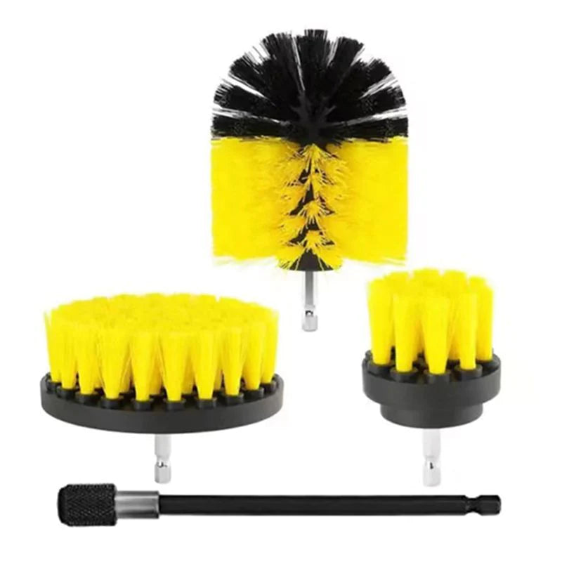 Set 3 perii de curatare cu adaptor pentru bormasina sau autofiletanta