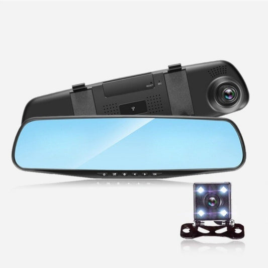 Oglinda monitor dual camera 4.3 inch pentru parcare