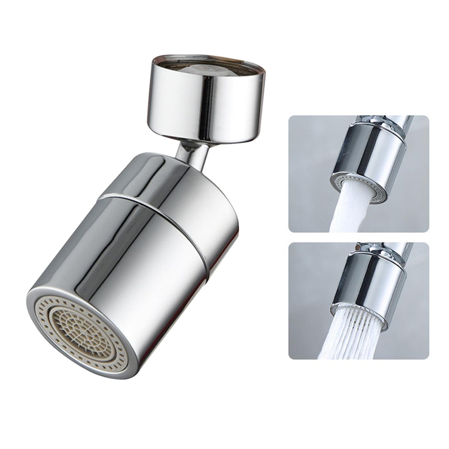 1+1 Gratuit Aerator robinet pivotant, Rotire 360°, Argintiu
