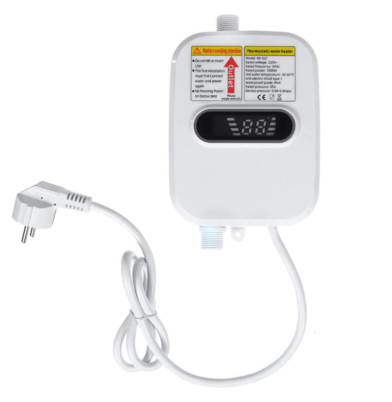 Boiler electric instant pentru apa calda, cu afisaj digital, 3500W