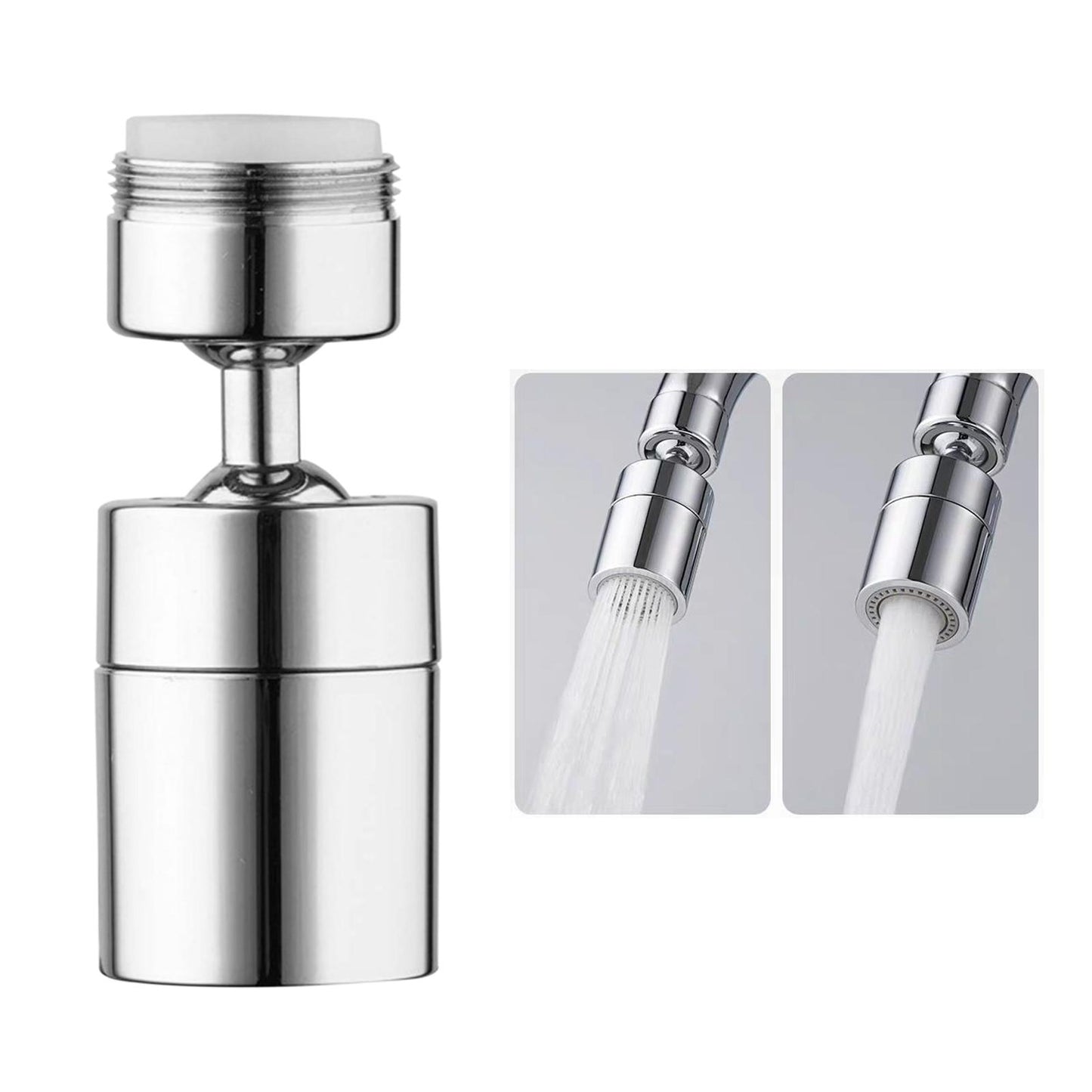 1+1 Gratuit Aerator robinet pivotant, Rotire 360°, Argintiu