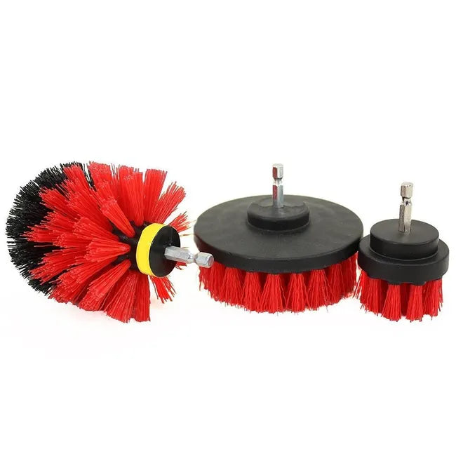 Set 3 perii de curatare cu adaptor pentru bormasina sau autofiletanta