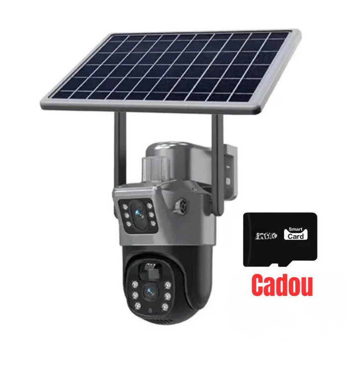Cameră Solară 4G Duală 6MP – Supraveghere Inteligentă Fără Cablu