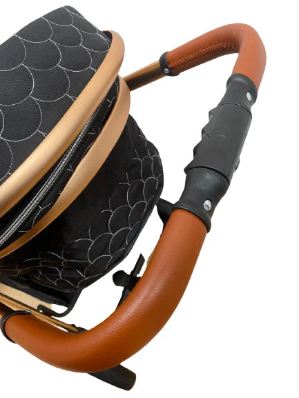 Carucior model 3 in 1 , cu inchidere super compacta si accesorii, culoare Turcoaz