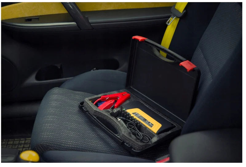 KIT PORNIRE AUTO, MOTO PT BATERIE DESCARCATA, CU POWERBANK, LED, USB (JUMP STARTER, BATERIE EXTERNA)