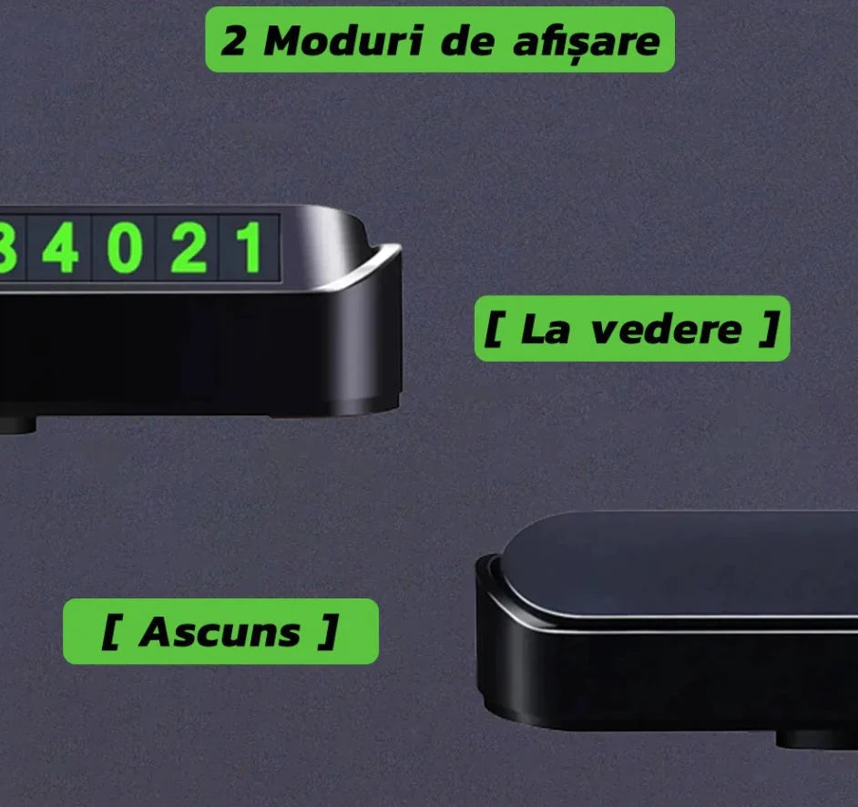 Suport numar de telefon pentru parcare temporara