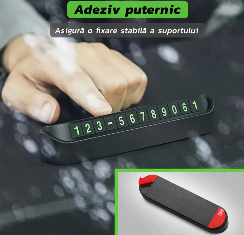Suport numar de telefon pentru parcare temporara