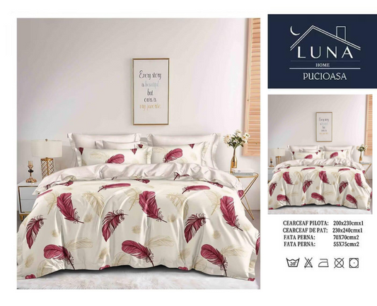 Set cde Pat Luna Home Pucioasa – Model Pene Bordo