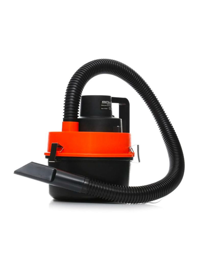 Aspirator auto 2 in 1 160W turbo, 12 V, functie umflare, umed, uscat, portocaliu