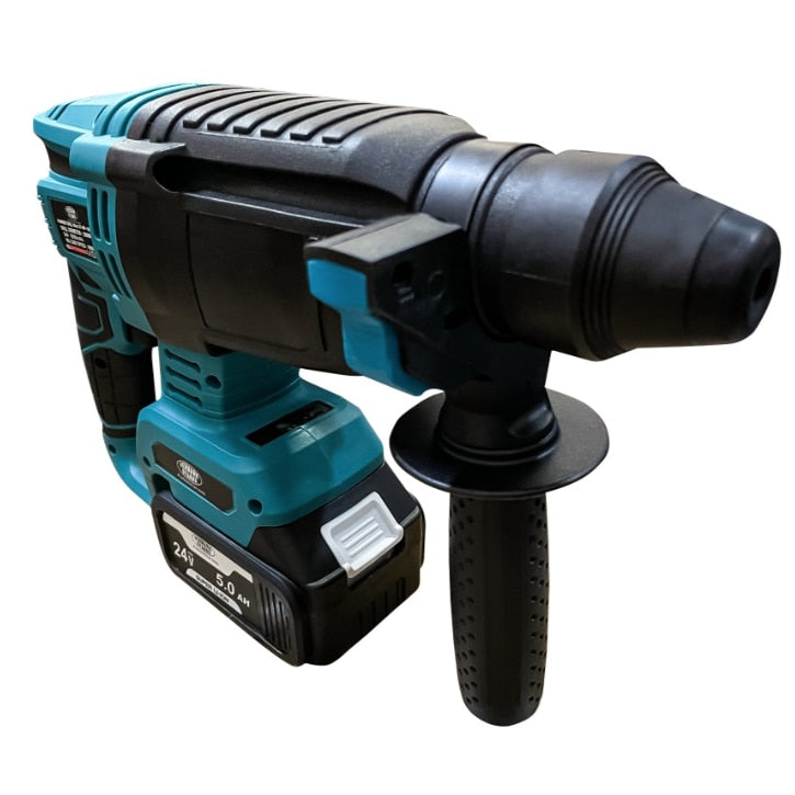 Trusa competa 4 Piese 24V 5AH cu Rotopercutor Bormasina Autofiletanta de impact si Flex