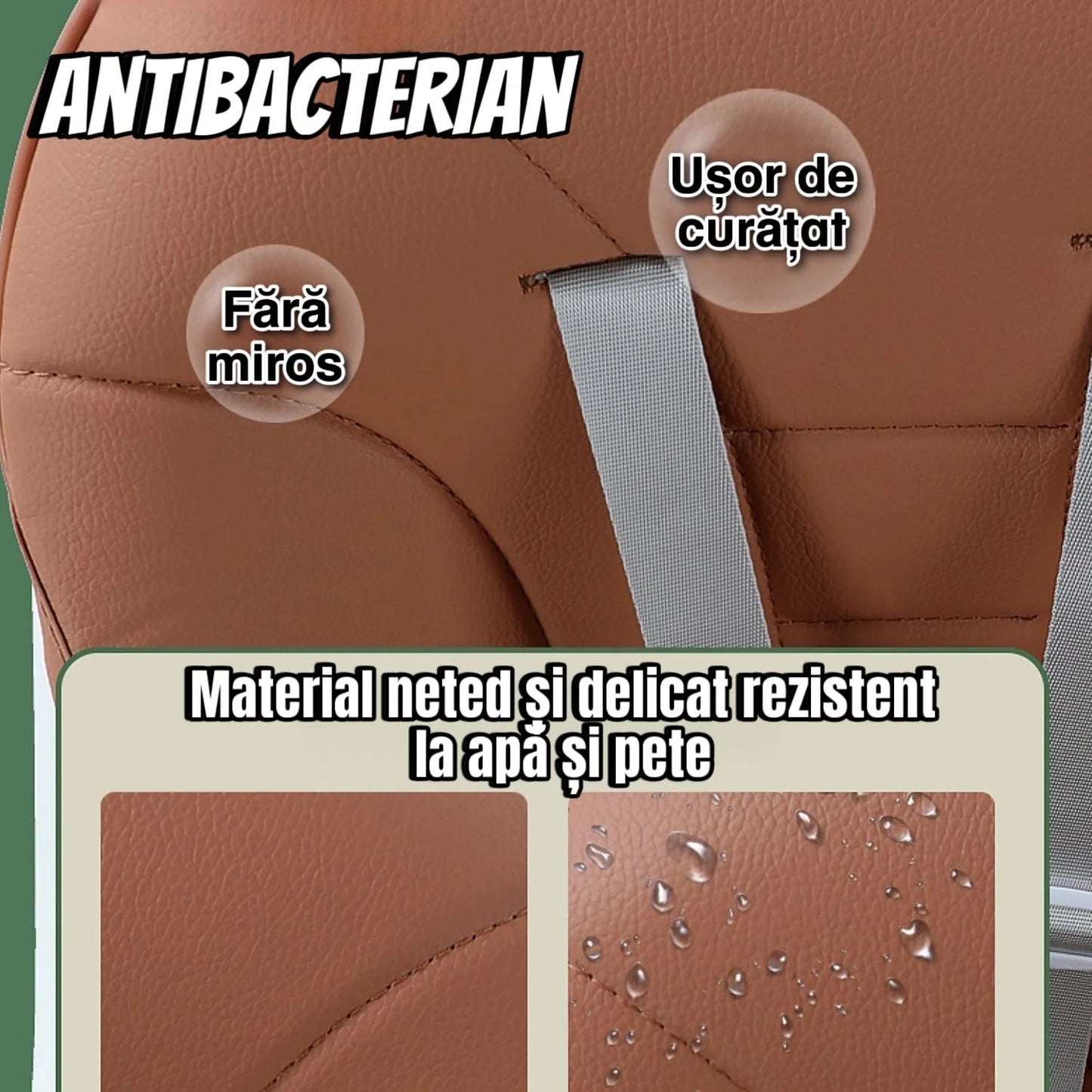 Scaun de masă 2 in 1 multifuncțional pentru bebeluși, Maro