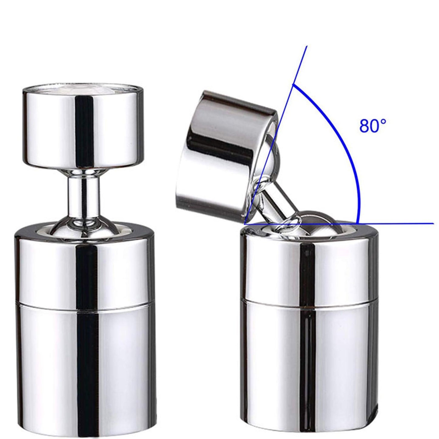1+1 Gratuit Aerator robinet pivotant, Rotire 360°, Argintiu