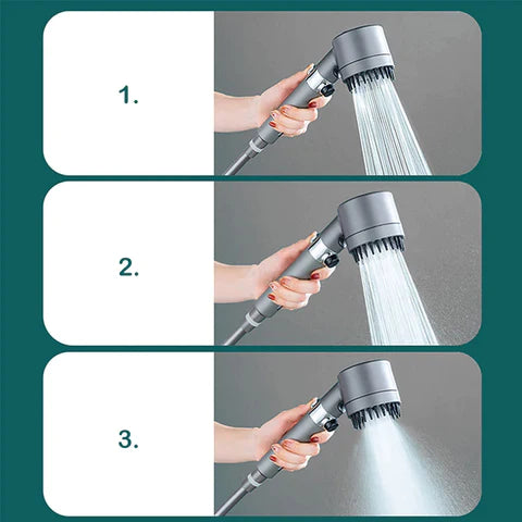 1 + 1 GRATIS! Cap de dus de mana de inalta presiune si elice Turbo Vortex