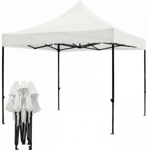 Pavilion Plegabil 3x3m Alb – Rezistent, Impermeabil și Ușor de Montat
