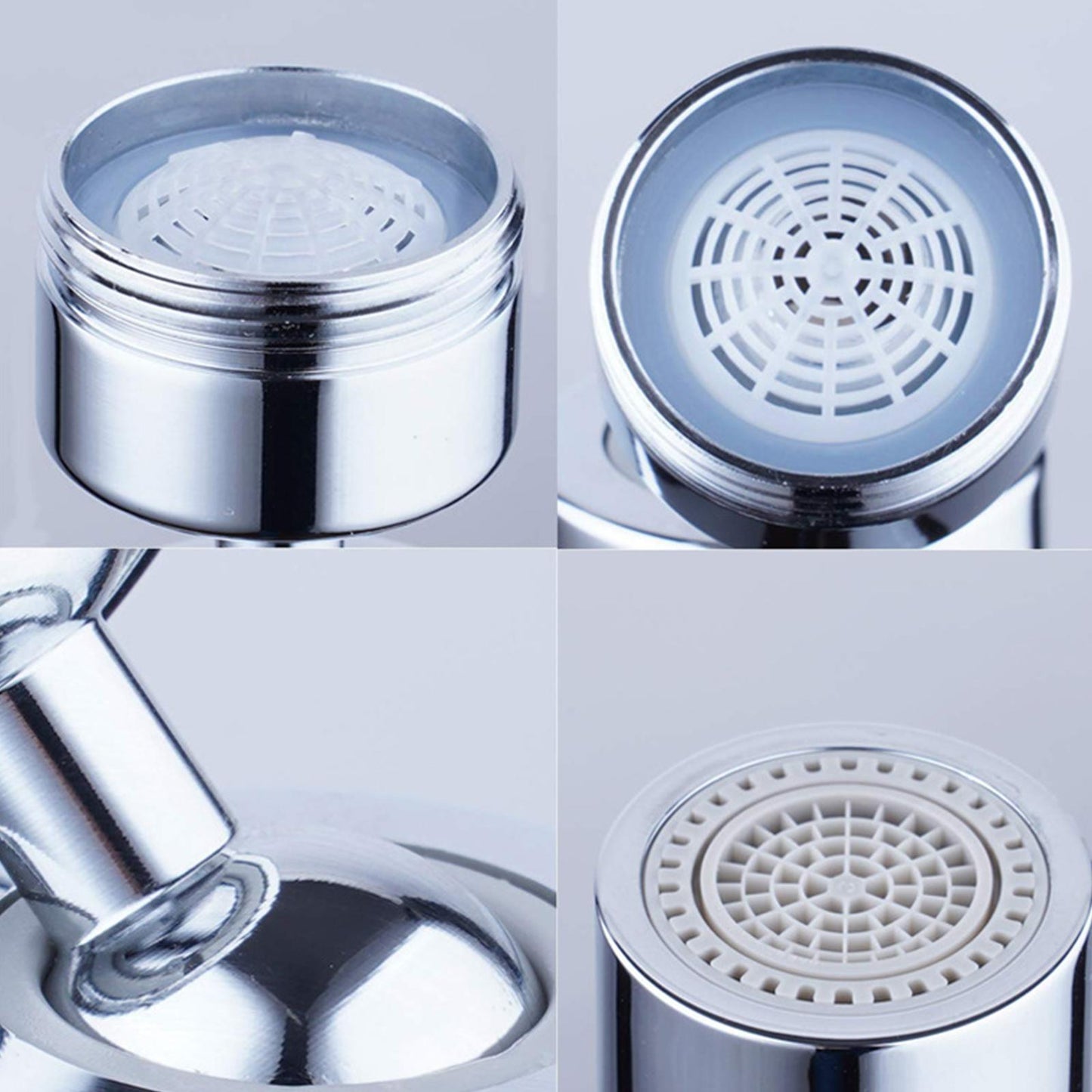 1+1 Gratuit Aerator robinet pivotant, Rotire 360°, Argintiu