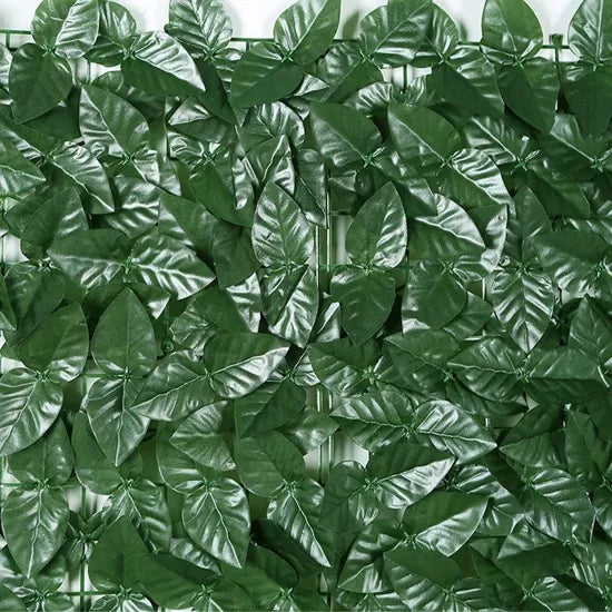 Gard artificial verde cu frunze, 300x100cm