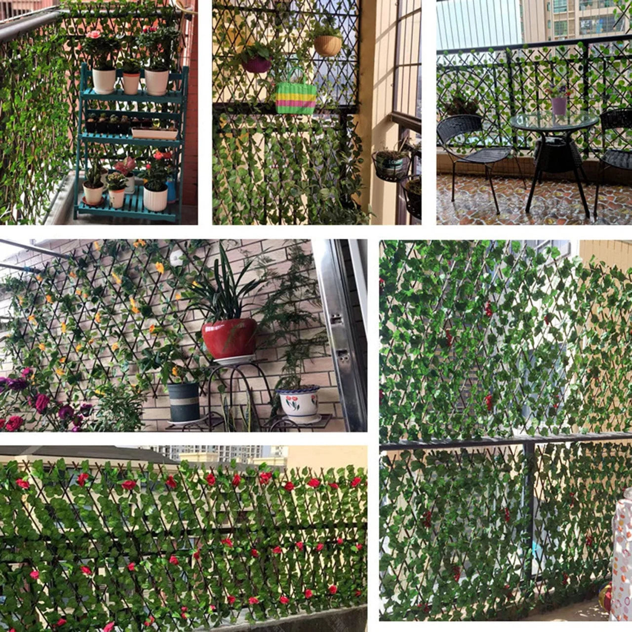 Gard artificiale, verde, extensibil 100x200 cm