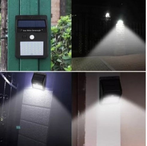 Lampa LED cu incarcare solara si senzor de miscare