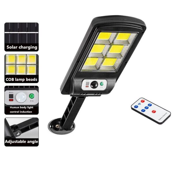 Lampa solara LED cu senzor de miscare si unghi de inductie 120 grade