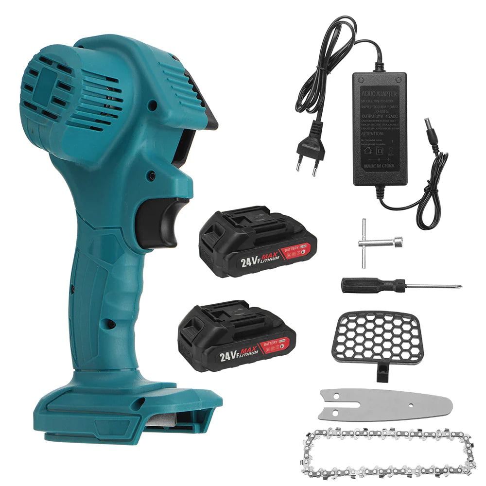 Mini fierastrau electric cu 2 acumulatori, 24V, lama de 10 cm!