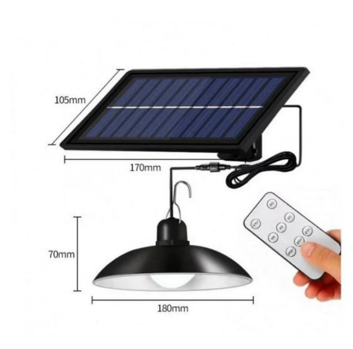 Panou Solar cu 1 Bec LED cu Aplica si Telecomanda