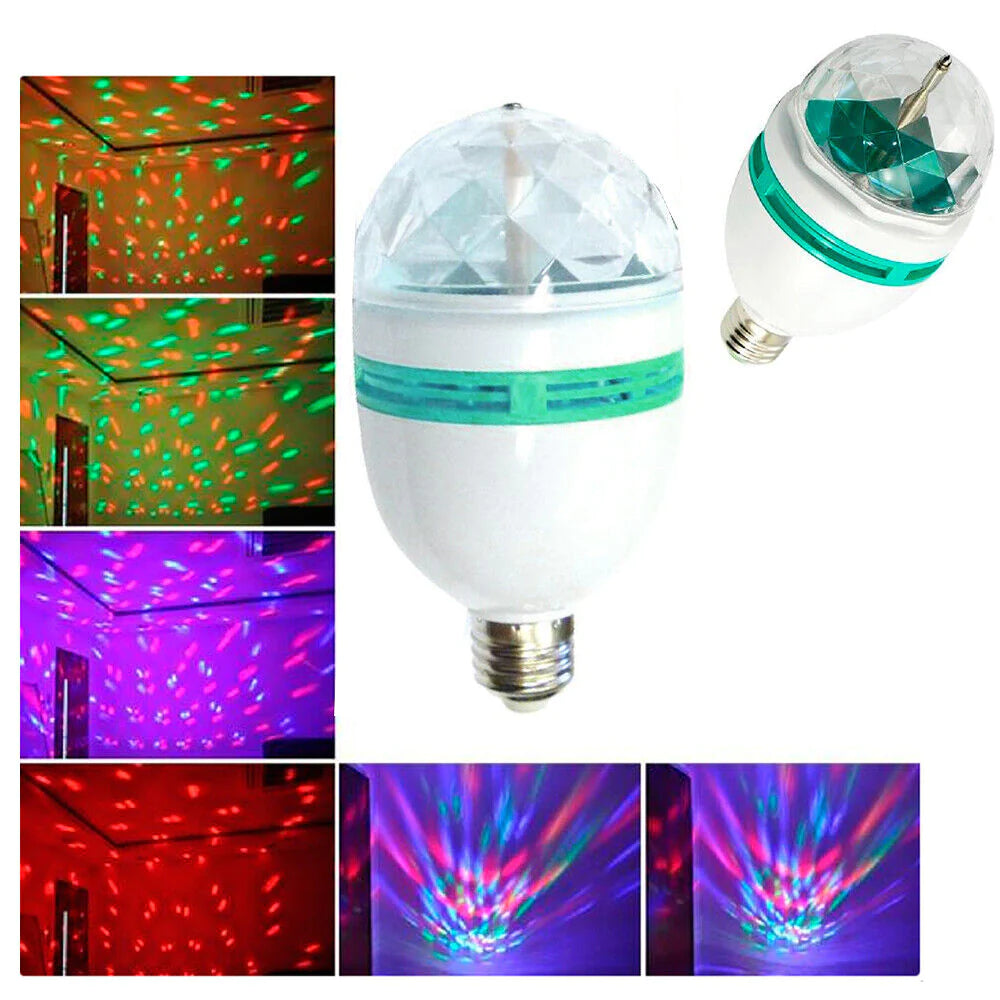 BEC DISCO ROTATIV CU LED-URI MULTICOLORE