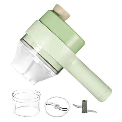 Tocator si maruntitor electric pentru diverse tipuri de alimente si legume 4 in 1, cu functii multiple, portabil, reincarcabil cu cablu usb