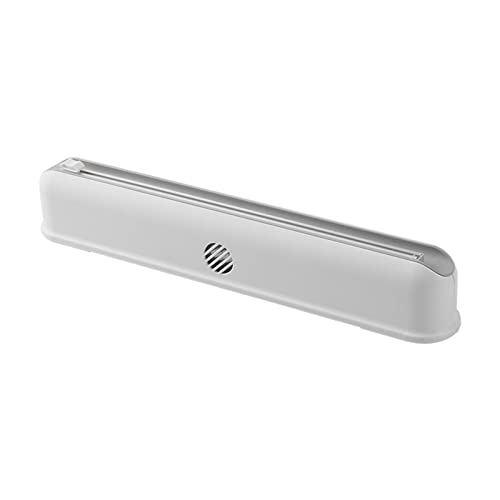 Dispenser folie alimentara stretch, cu ventuze si dispozitiv de taiere