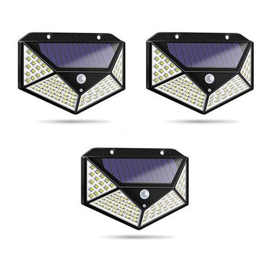 Set 2 x Lampa solara 100 Led cu senzor de miscare