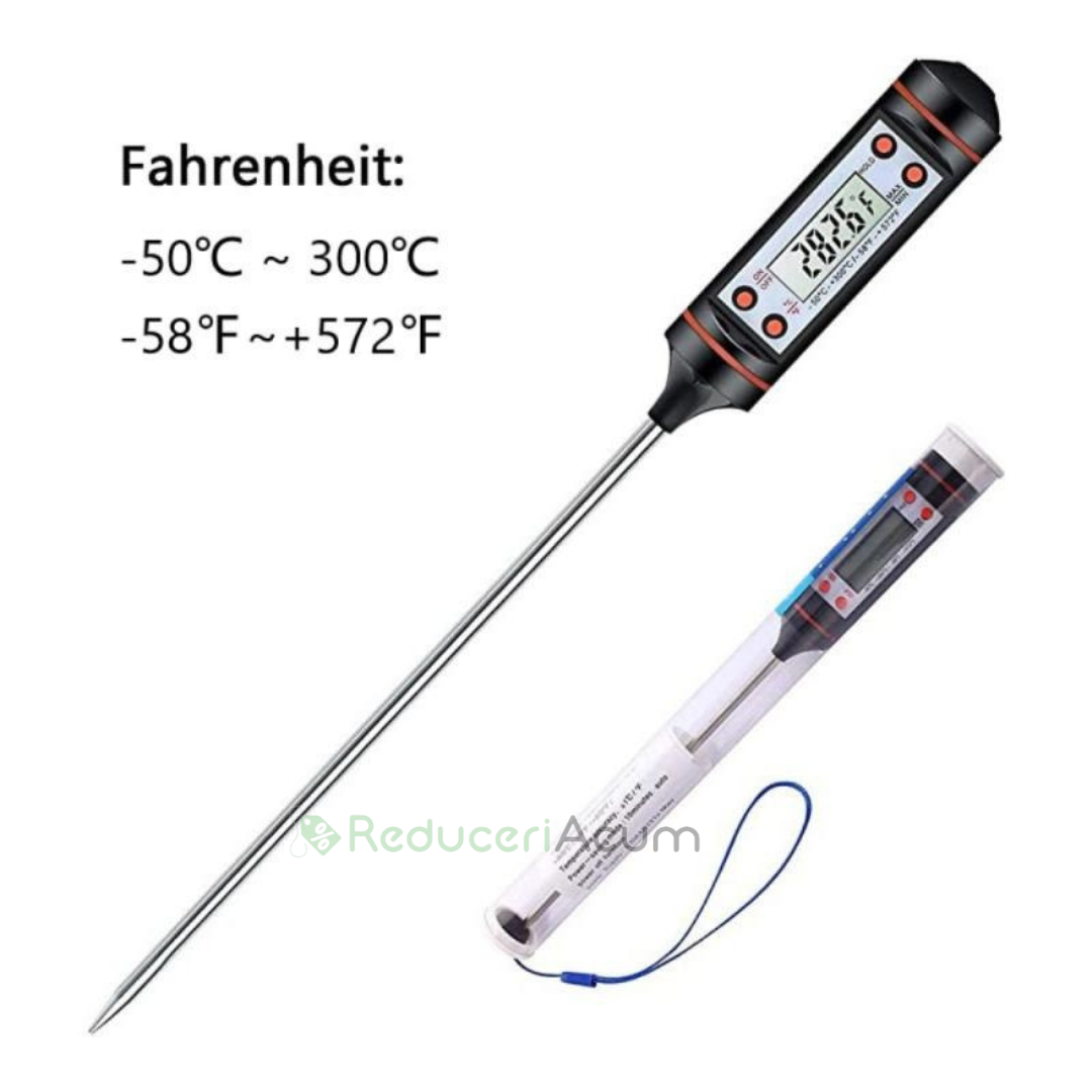Termometru digital pentru gatit, interval de temperatura -50°C la 300°C