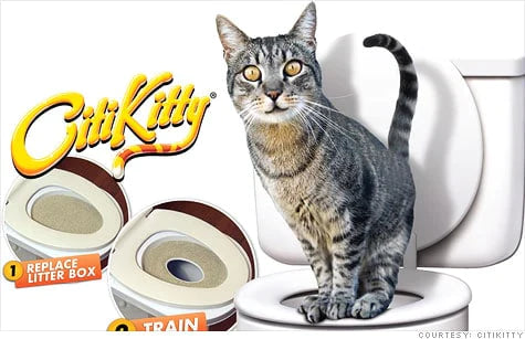Citi Kitty - kit pentru educarea pisicilor la toaleta
