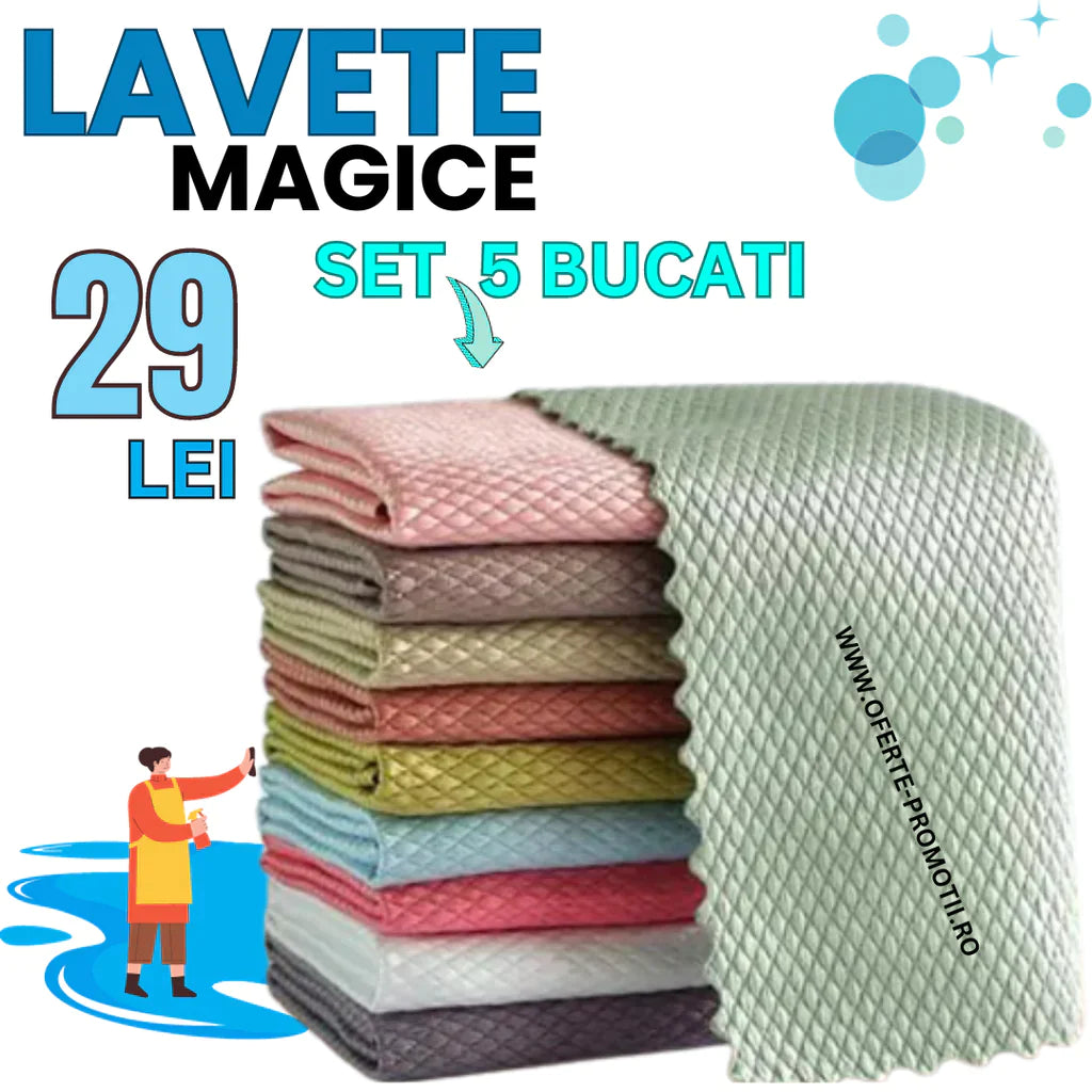XSXS Set 5 laveta magica 30 x 40 cm