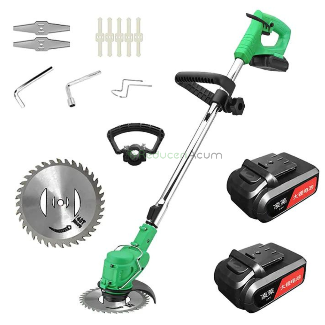 Motocoasa electrica cu 1 acumulator, 24V, Autonomie 4 ore 4000 MAH