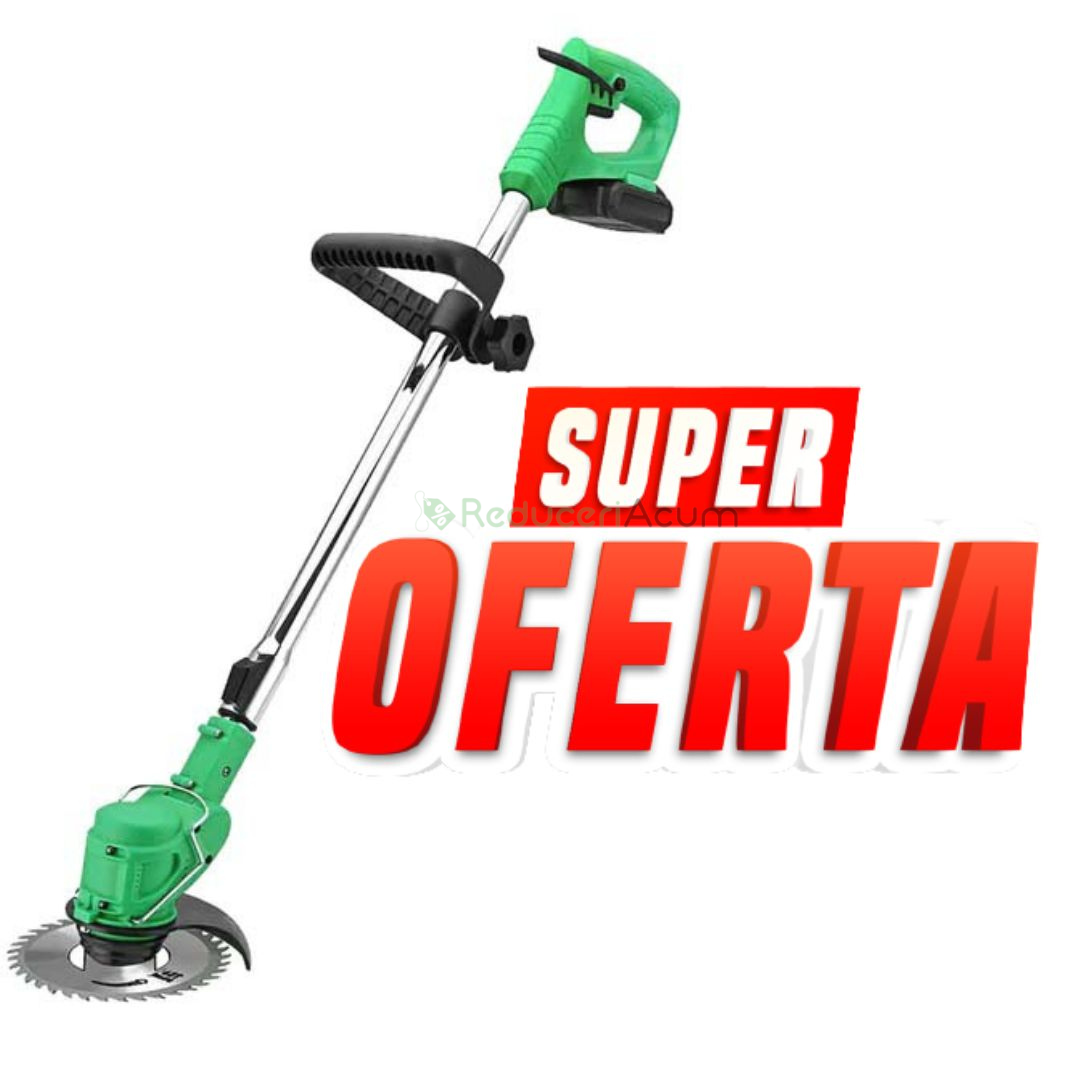Motocoasa electrica cu 1 acumulator, 24V, Autonomie 4 ore 4000 MAH