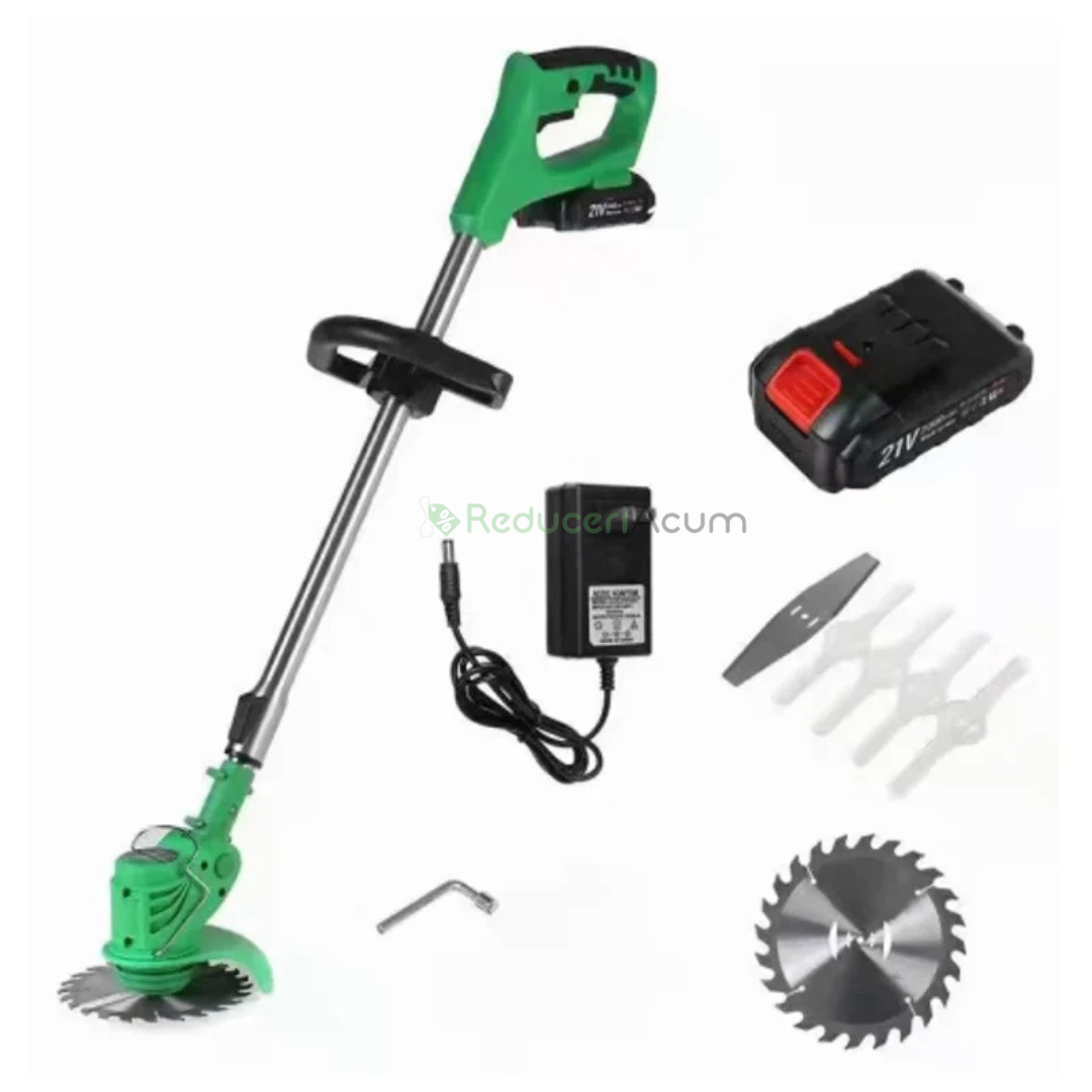 Motocoasa electrica cu 1 acumulator, 24V, Autonomie 4 ore 4000 MAH