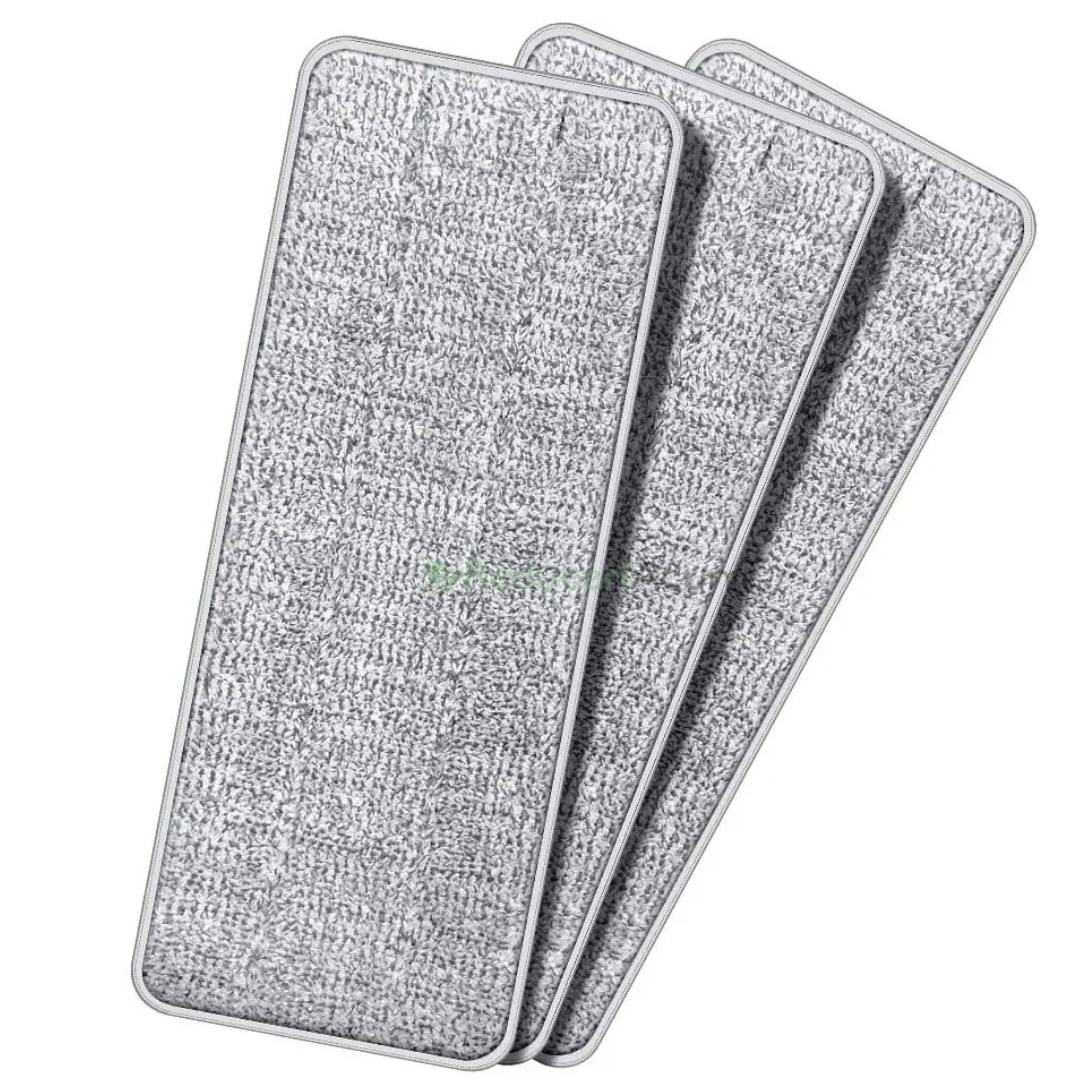 Set 3 rezerve din microfibra pentru mop plat, putere mare de absorbtie