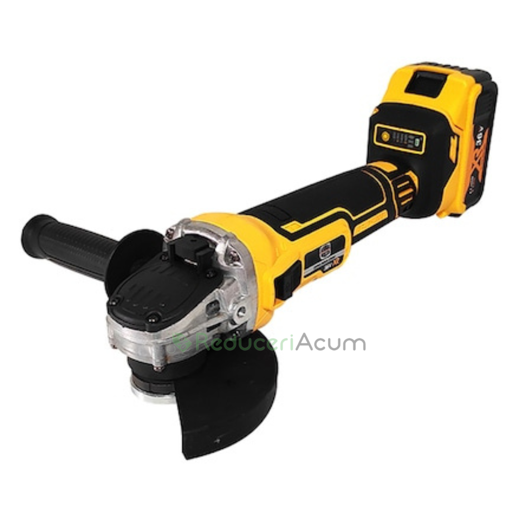 Polizor unghiular (Flex) cu 2 acumulatori 36 V, 5 Ah, 8500 Rpm, 125 mm