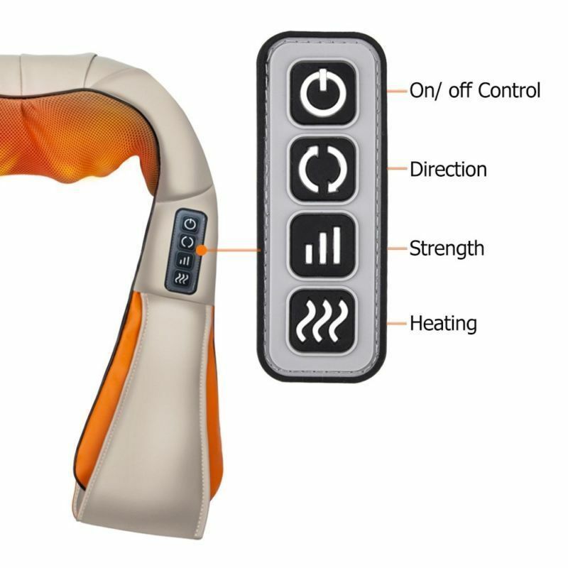 Aparat pentru masaj umeri si gat Massager of Neck Kneading cu infrarosu