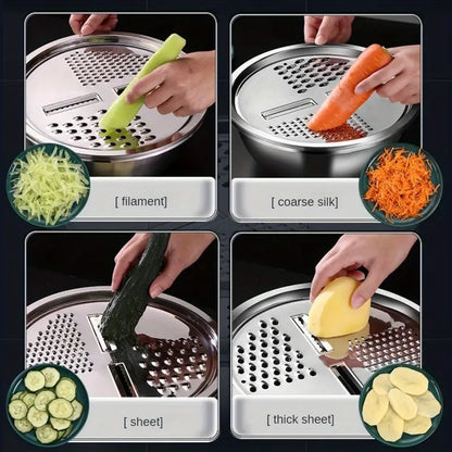SteelPro Nest Set Multifuncțional 3-în-1 pentru Bucătărie