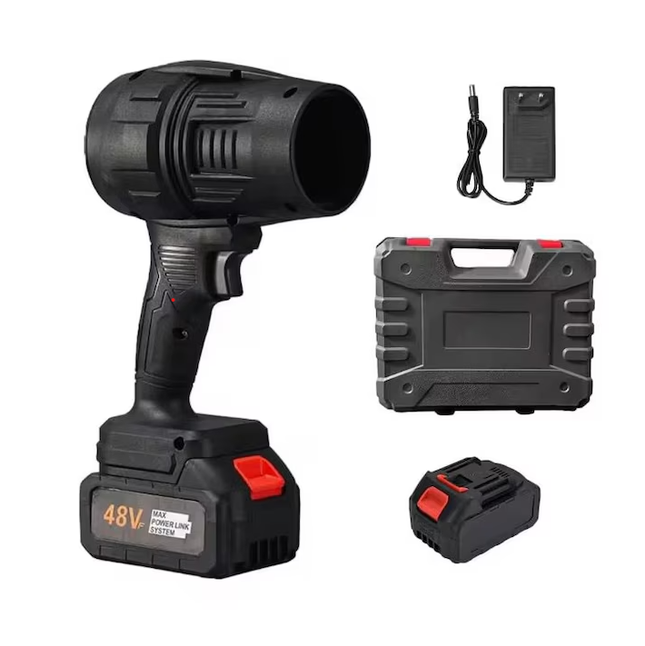 Suflanta portabila fara fir, 2 acumulatori 48V 8.0Ah, 150.000 RPM, viteza 50 m/s