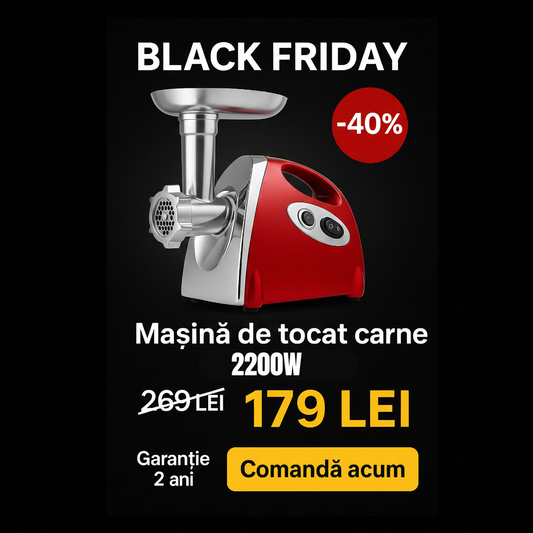 Masina de tocat carne 2200W – Putere, eficiență