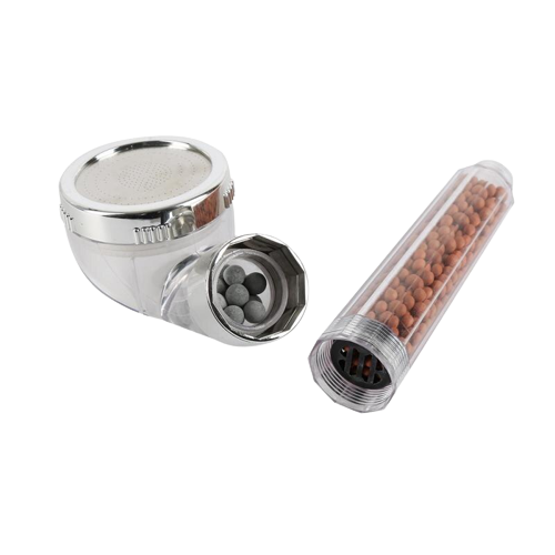 Pachet! Perie de corp pentru dus + Cap de dus cu granule