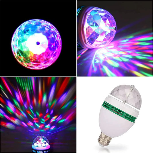 BEC DISCO ROTATIV CU LED-URI MULTICOLORE