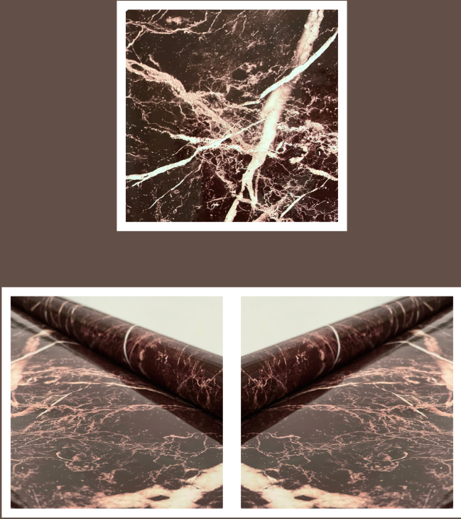 2 Bucati Folie Autoadeziva, Imitatie Marmura 60 x 300 cm, Maro