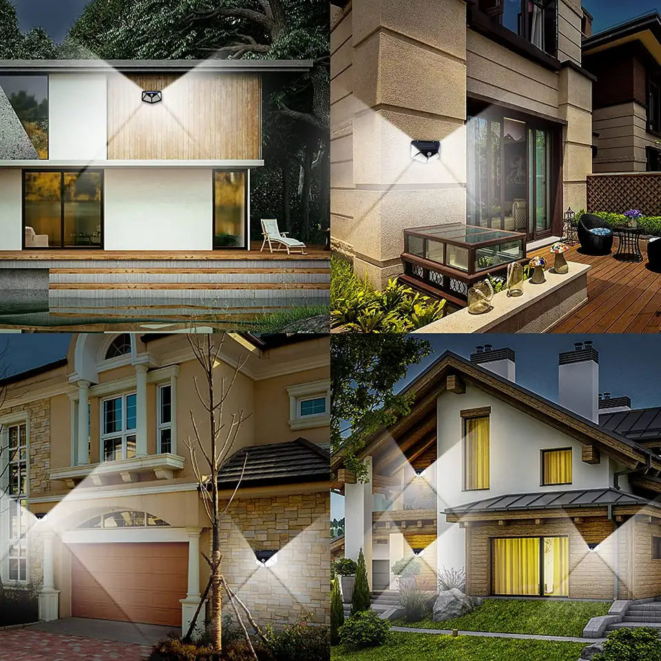 10 Bucăți Lampa Solara 100 Led cu Senzor de miscare SUPER OFERTA